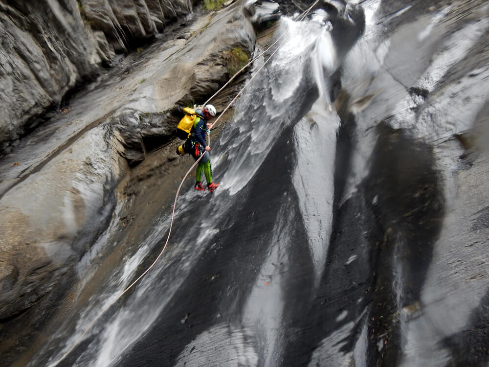 Canyon de Crève-cœur situé sur la commune de Sallanches, Haute-Savoie