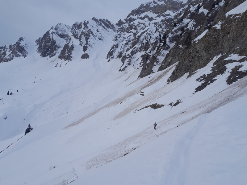 Couloir des Contrebandiers dans les Aravis