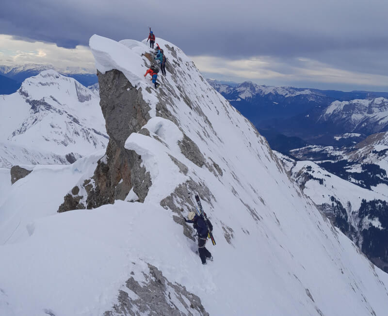 Arête Sud de l' Etale dans les Aravis