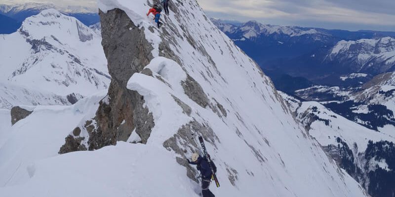 Pointe de l'étale à ski