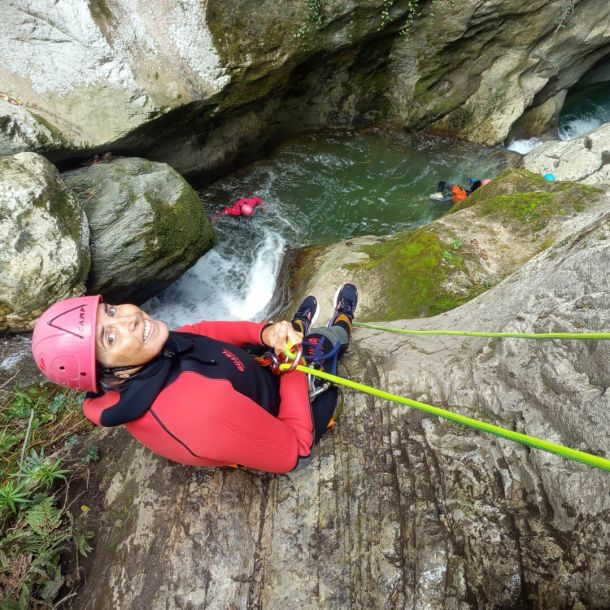 Rappel canyon du Bronze