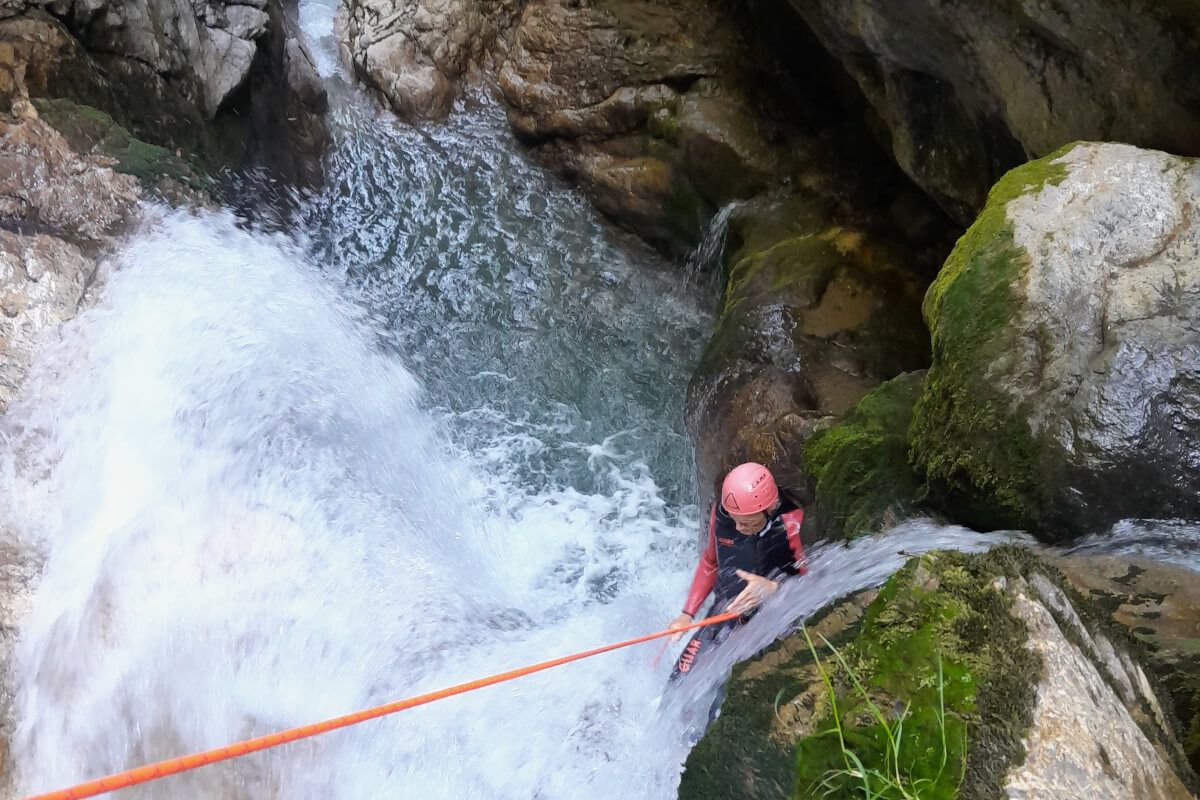 Expert canyon near Annecy